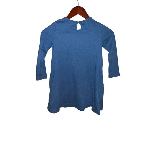 Mini Boden Blue Rainbow Floral Riding Horse Dress Kids 5/6 yrs pockets - Picture 2 of 5